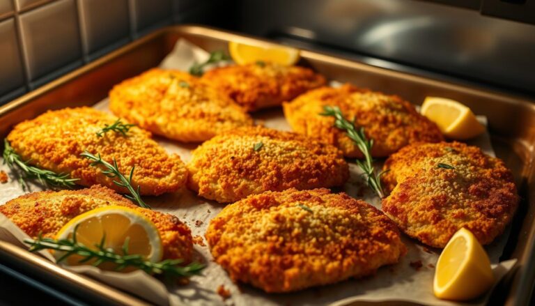 crispy oven-baked chicken cutlets
