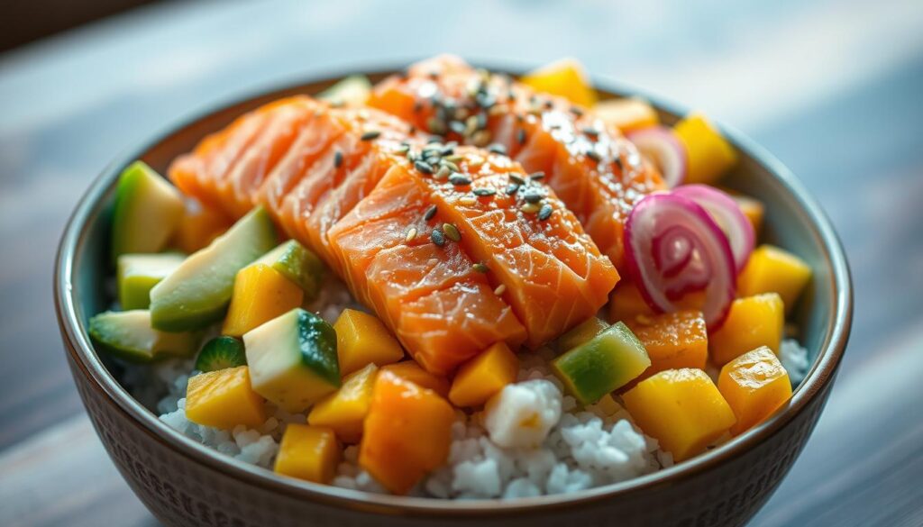 salmon poke bowl